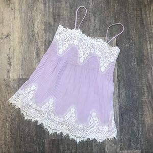 🆕🌟English Factory Eyelash Lace  Cami Blouse